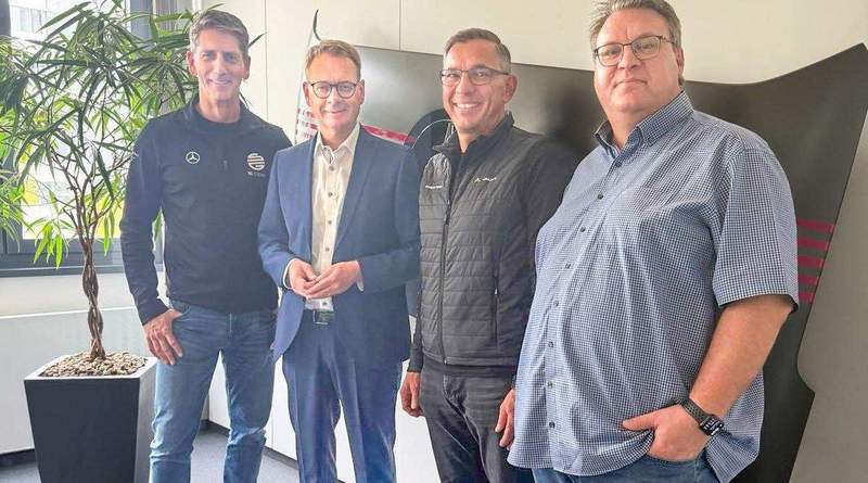 Von links nach rechts. Thomas Twork, Thomas Gebhart, Thomas Zwick und Markus Jäger-Hott. Foto. Büro Thomas Gebhart. Pressefrei. 