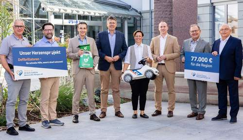 07.10.2026 - 77.000 Euro. Für die Region. Von der VR-Bank-Stiftung.