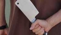 Ein Schweineschlächter ist beim Erwischen seiner Tat mit Axt und Messer den Polizeibeamten begegnet und musste niedergebracht werden. 