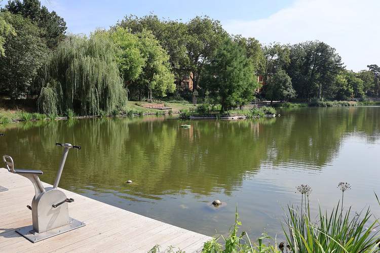 Der Ostpark in LD ist für den Bundespreis Stadtgrün 2024 nominiert. Foto. Stadt. LD. Frei.