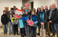 Großer Andrang bei der Spendenübergabe in Roschbach. Foto. KV. SÜW. Frei.
