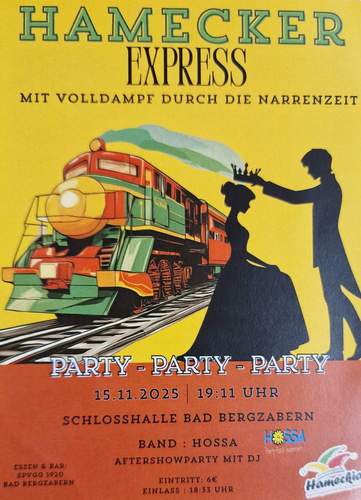 Die KG Hameckia in BZA startet am Samstag, 15. November, in die närrische Saison. In der Schlosshalle. Foto. Hameckia. Pressefrei. 