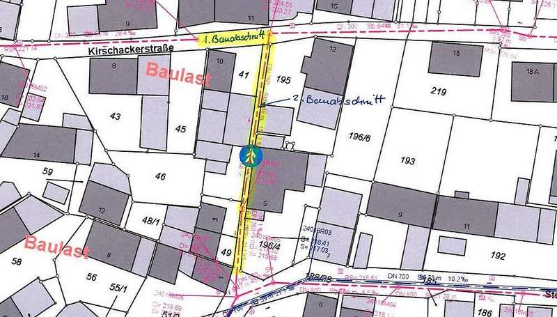Wegen Kanalarbeiten teilweise gesperrt. Ab 5. Februar. Die Steingasse und Kirschackerstraße in Gräfenhausen. 