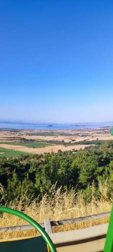 Der Bosporus am Horizont. Foto. Getto.