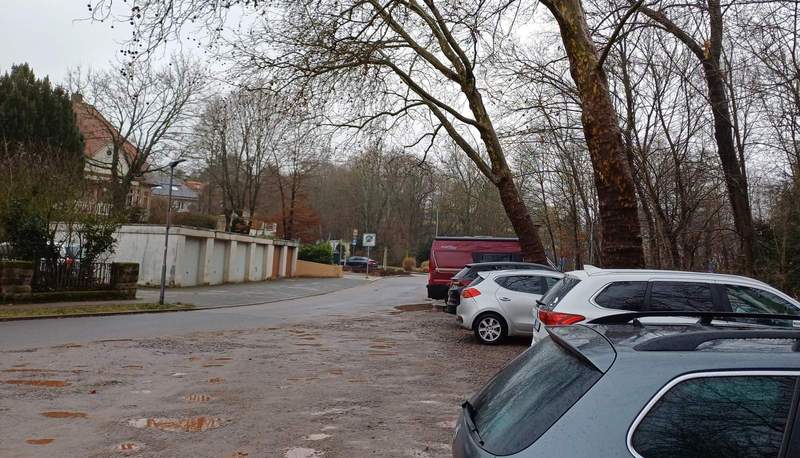 Baustelle in der Löhlstraße. Die Stadt LD macht die Parkfläche fit für die Zukunft. Foto. Stadt. LD. Frei. 