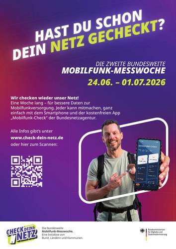 Vom heutigen Mittwoch an bis 1. Juli findet deutschlandweit eine Mobilfunk-Messwoche statt. Foto. Bundesministerium für Digitales und Staatsmodernisierung. Pressefrei.