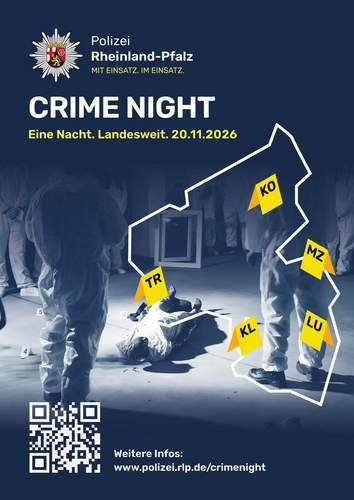 Berufswahl Polizei? Mit der Crime Night gibt es einen landesweiten Info-Abend am 20. November.
