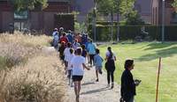 Rund 800 Schüler des Otto-Hahn-Gymnasiums in Landau liefen innerhalb von zwei Stunden so viele Runden wie möglich auf einer einen Kilometer langen Strecke rund um den LDer Südpark, dem Gelände der ehemaligen Landesgartenschau. Foto. Stadt. LD. Frei. 