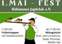 Der Böhämmer-Jagdclub BZA lädt für den 1. Mai zum Fest an seine Hütte am Wonneberg ein.