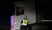 Bei der Kontrolle des Nachtfahrverbotes auf der B 10 erwischte die Polizei bei Birkweiler einen Brummifahrer. Er musste umkehren. 