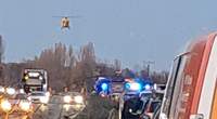 Ein offensichtlich schwerer Unfall hat sich am heutigen Montagnachmittag auf der B 9 zwischen KA und GER in Fahrtrichtung GER ereignet. Auch ein Rettungshubschrauber ist gelandet. 