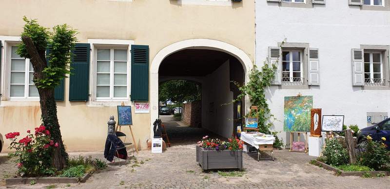 Das Bild zeigt das Domizil der Kunstgilde von der Schlossgasse in BZA aus fotografiert. Foto. Christian Paulus.