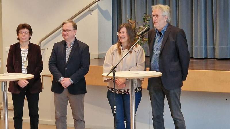 Die Funktionsträger in den Ortsvereinen der CDU im Süden der SÜW. Von links. Ruth Hänling, Ronny Bodenseh, Ann-Kathrin Butscher und Horst Schwarz. Foto. rw. 