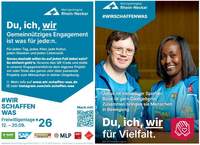Appell. Für die Freiwilligentage im September melden. 