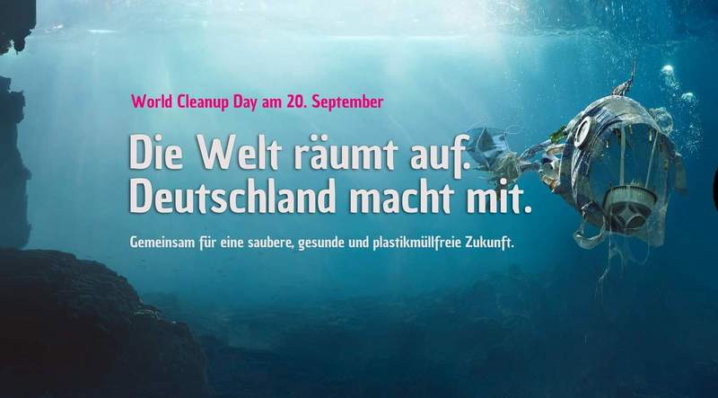 Jede und jeder kann mitmachen beim World Clean-up-Day. Einfach über die Webseite checken, wo es in der Umgebung Aktionen gibt. Oder selbst eine organisieren. Foto: Let’s Do It! Germany. WCD_fish. Pressefrei.