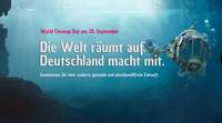 Jede und jeder kann mitmachen beim World Clean-up-Day. Einfach über die Webseite checken, wo es in der Umgebung Aktionen gibt. Oder selbst eine organisieren. Foto: Let’s Do It! Germany. WCD_fish. Pressefrei.