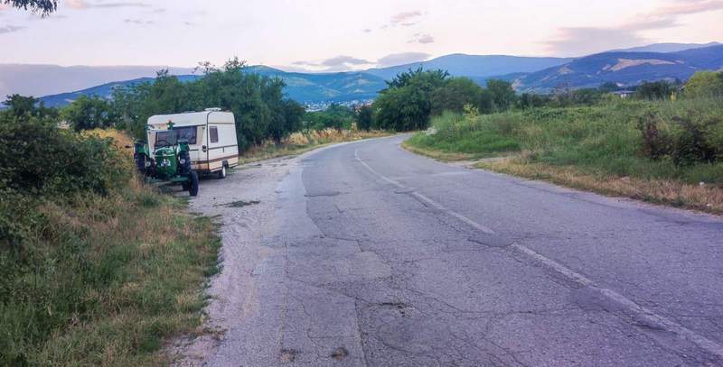 Der heutige Sonntag war mühselig. Birgit und Albert Getto haben einen Zwischenstopp im Norden von Bulgarien eingelegt. Foto. Getto.