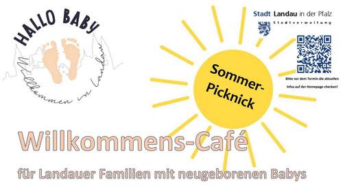 15.08.2026 - „Hallo Baby“. Willkommens-Café mit Picknick im Goethepark.