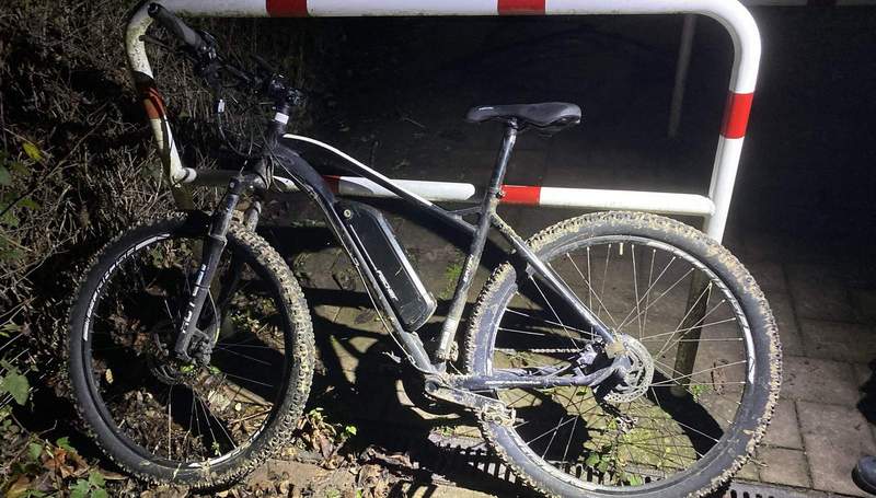 Besitzer gesucht. E-Mountain-Bike in BZA gefunden. 