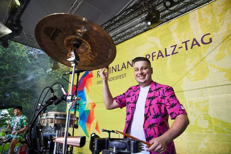 Gute Stimmung beim Landesfest gab es in Bad Ems 2023. Foto. Staatskanzlei RLP. Werner-Hohensee. Frei.