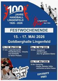 Lingenfeld feiert 100 Jahr Handball-Sport.