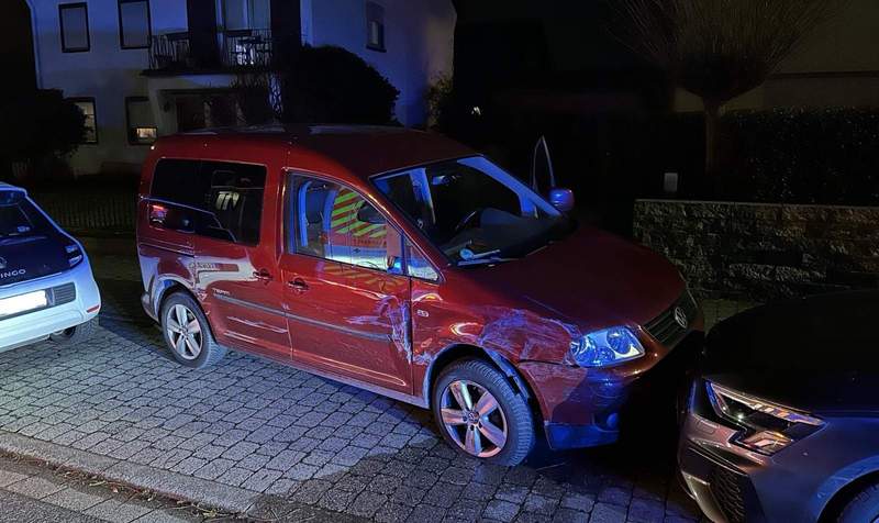 Eines der unfallbeteiligten Fahrzeuge in Edenkoben. 