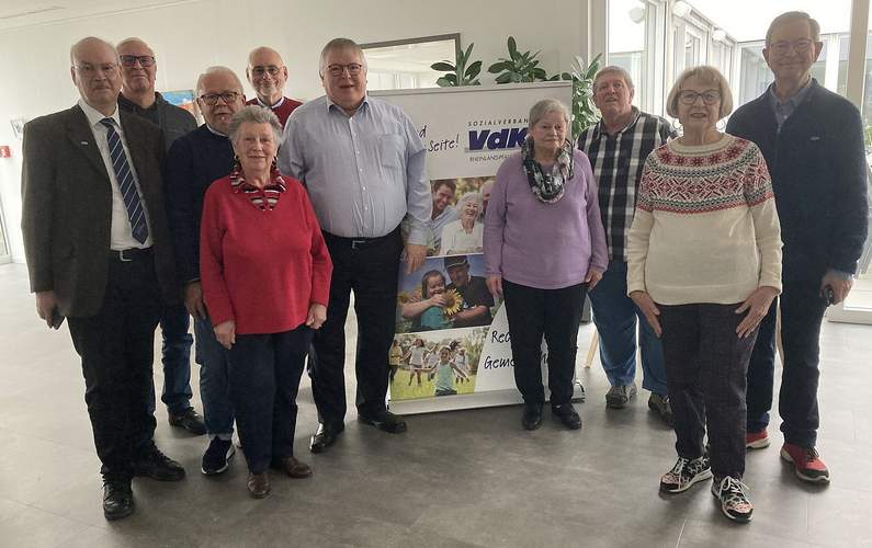 Der neu gewählte Vorstand des VdK LD. Foto. VdK. Frei. 