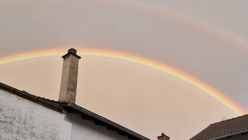 Regenbogen. Und das gleich doppelt. Foto. rw. 