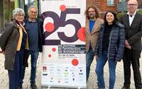 Von links. Sinje Starck (Projektbeauftragte des Europäischen Architekturhauses – Oberrhein), Robert Krawietz (Freier Architekt aus Weißenburg), Jörg Seitz (Stadt LD), Miriam Erb (Stadt LD) und OD Dominik Geißler. Foto. Stadt. LD. Frei.