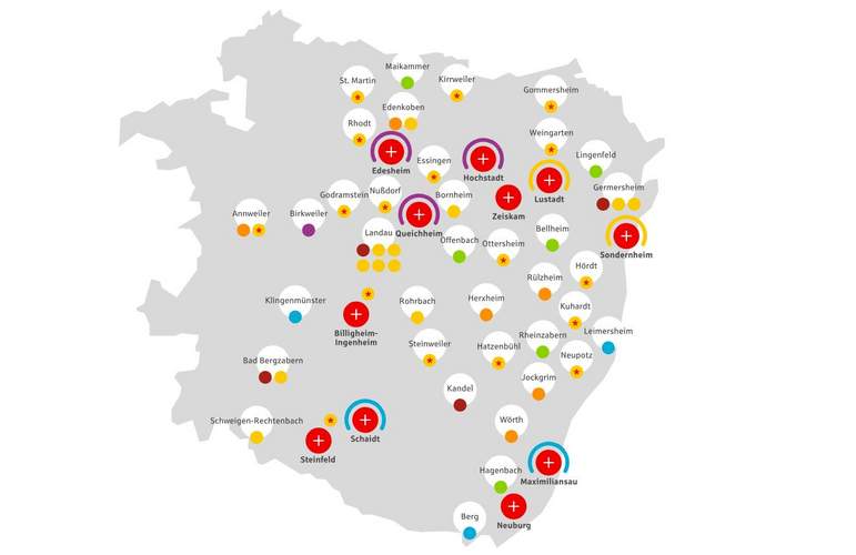 Die Anlaufstellen für Kunden der Sparkasse Südpfalz ab dem 1. Oktober.