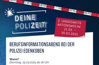 Bei der Polizei Edenkoben ist am 25. März Berufsinfoabend.