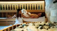 Lange Sauna-Nacht in der Südpfalz-Therme in BZA am 3. Januar. Hier Entspannung pur in der Riesling-Sauna. Foto. Therme. Pressefrei. 