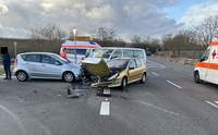 Gleich 3 Autos waren am heutigen Mittwochmorgen in einen Verkrsundfall verwickelt. 