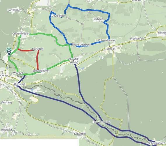 Die 100-km-Strecke für das Jedermanns-Rennen.