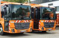 Am morgigen Dienstagmorgen nur bedingt im Einsatz. Wegen Warnstreiks der Gewerkschaft Verdi. Die Räumfahrzeuge er Stadt KA. Frei. 