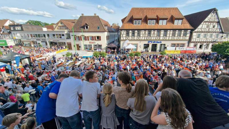 Vor dieser Kulisse. Vor dem Schloss in BZA. 