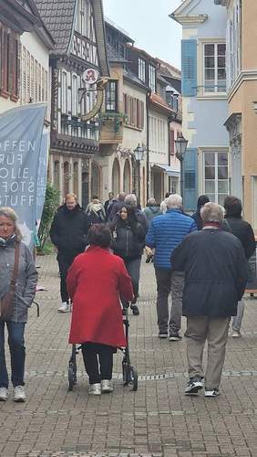 Blick in die Fußgängerzone von BZA. Foto. rw. 