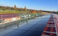PV-Anlagen, hier die neue Fläche auf dem Dach des Wasserwerkes, sind weiter stark nachgefragt. Foto. VG. Frei.