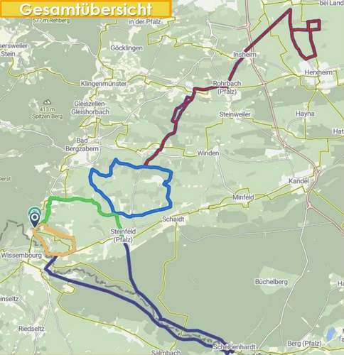 Der Streckenverlauf der Bundesliga-Teams über 150 Kilometer.