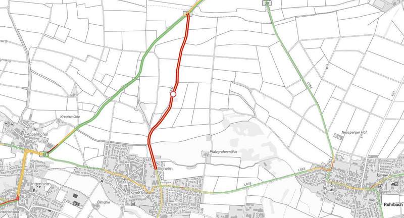 Kommenden Mittwoch soll die L 544 bei Billigheim wieder komplett freigegeben werden.