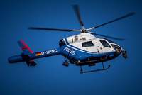 Ein Suchhubschrauber der Polizei war in Jockgrim im Einsatz.
