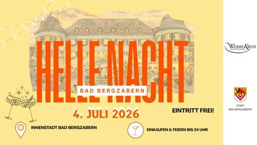 02.07.2026 - Bummeln. Bis Mitternacht. Helle Nacht in der Kurstadt.