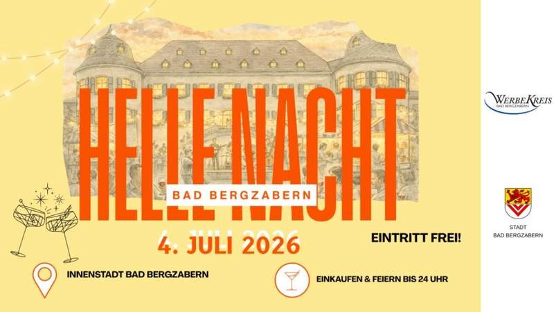 Helle Nacht am Samstag. Die Kurstadt BZA lädt zum Shopping-Event bis Mitternacht ein. 