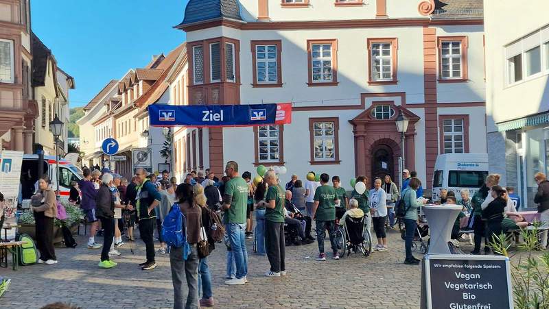 Der Marktplatz in BZA ist Start und Ziel des Sponsorenlaufes zugunsten des Hauses der Familie. 