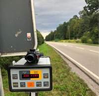 In 2 Stunden über 30 Fahrer zu schnell unterwegs. Bei Kandel. 