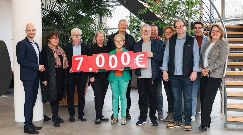 Spendenübergabe der Sparkasse Südpfalz an die Tafeln Edenkoben, Herxheim, BZA, Annweiler, Wörth, LD und GER. Foto. Sparkasse Südpfalz. Pressefrei.