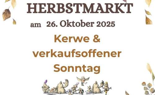 22.10.2025 - Herbstmarkt. Verkaufsoffener Sonntag. In der Kurstadt.