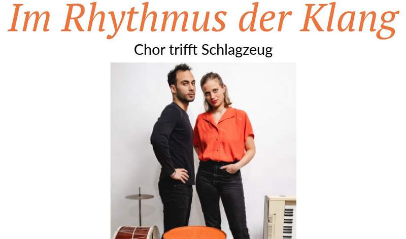 Konzert mit zwei Schlagzeugern in der Marktkirche in BZA. Am 27. Juni.