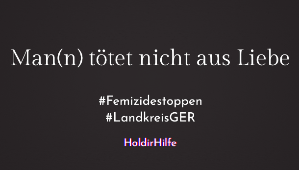 Man(n) tötet nicht aus Liebe. Ausstellung in GER. 