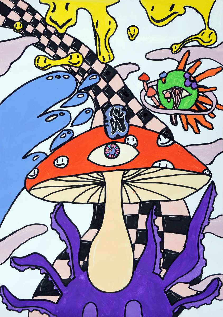 Im vergangenen Jahr hat Emily Herzig von der Konrad-Adenauer-Realschule plus mit ihrem Bild den Wettbewerb gewonnen. Foto. Emily Herzig. Pressefrei. 